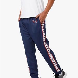 NWT FOCO NHL Washington Capitals Team Color Stripe Logo Track Suit Pants Size XL